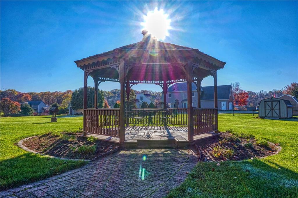 212 Holyoke Road Butler, PA 16001 - Photo 6 of 25 The 14' octagon gazebo has electric and is a perfect place to unwind after a busy day or entertain!
