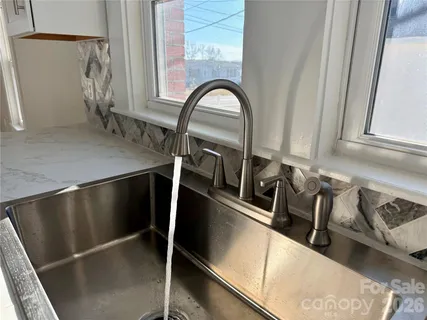 a close view of sink
