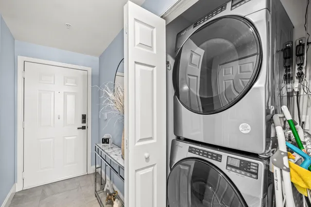 a view of a washer and dryer in a utility room