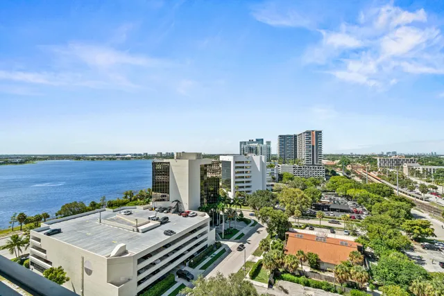 a view of a lake and a mountain