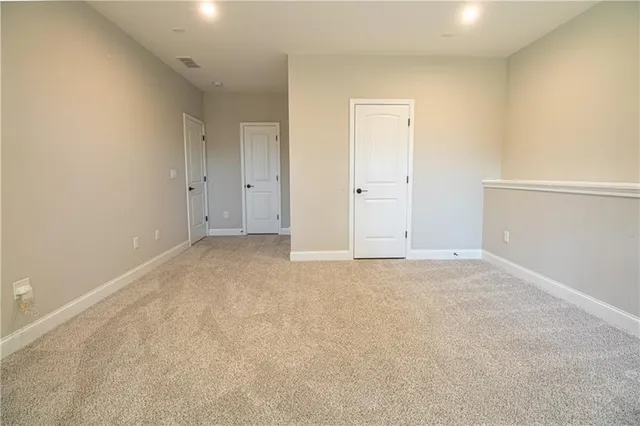 a view of an empty room