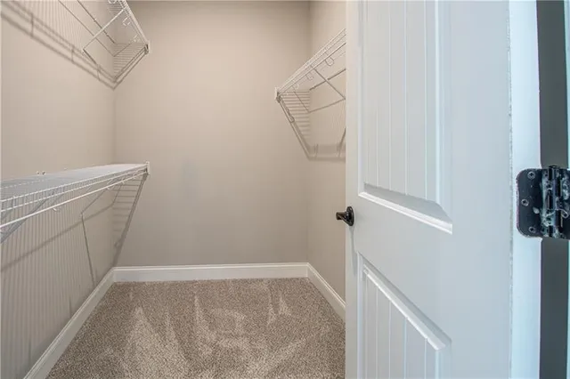 a view of storage and utility room with racks on the wall