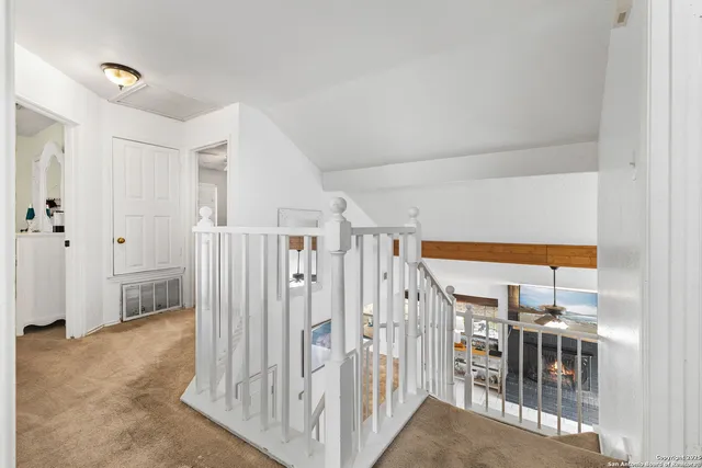 a view of entryway with stairs