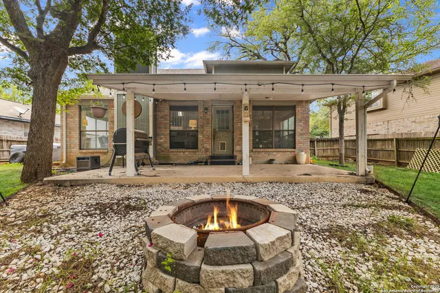 front view of a house with a swimming pool