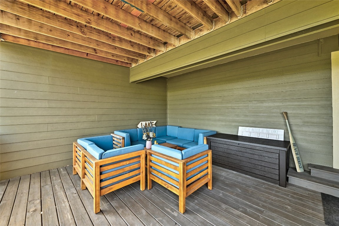 225 Comanche Lane Point Venture, TX 78645 - Photo 39 of 40 a view of sitting area on wooden floor