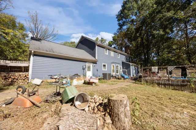 a view of a house with a patio