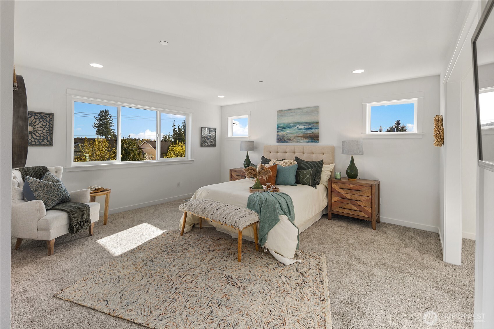 729 211th Place Southeast Bothell, WA 98021 - Photo 14 of 26 a bed room with a bed and a couch