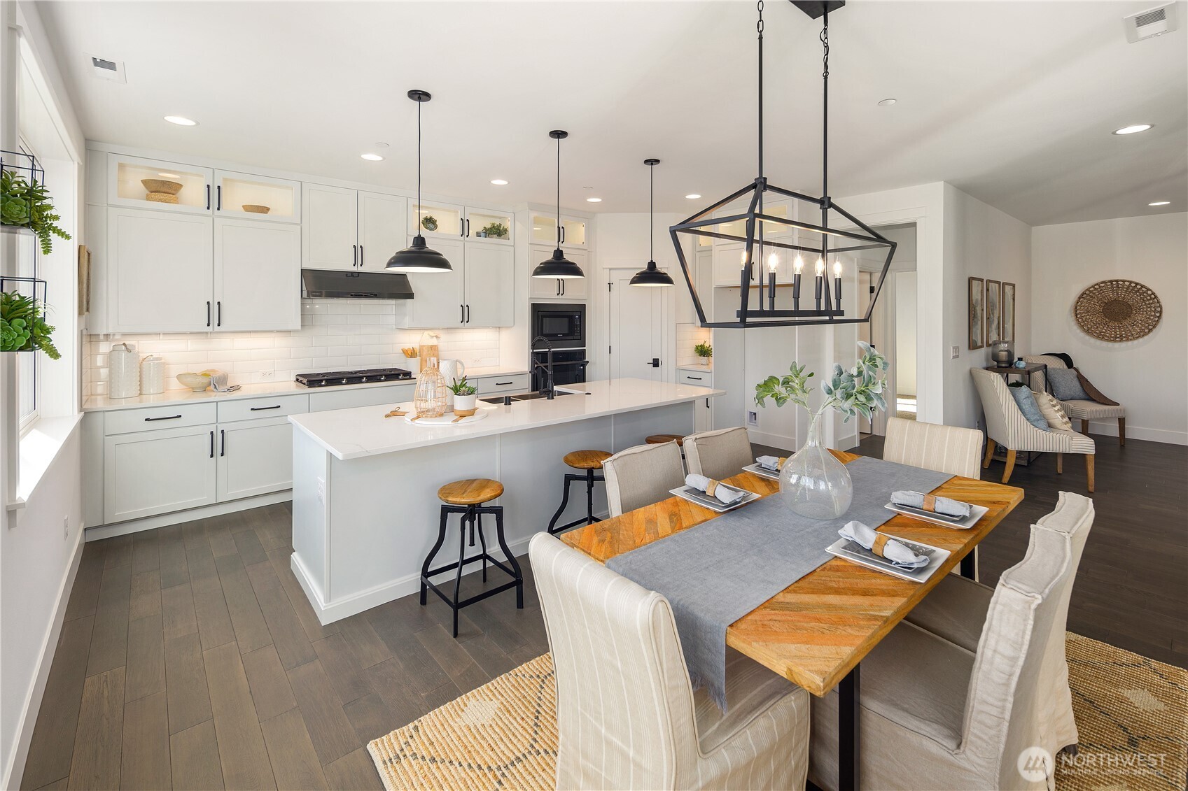 729 211th Place Southeast Bothell, WA 98021 - Photo 5 of 26 a view of kitchen with cabinets table and chairs