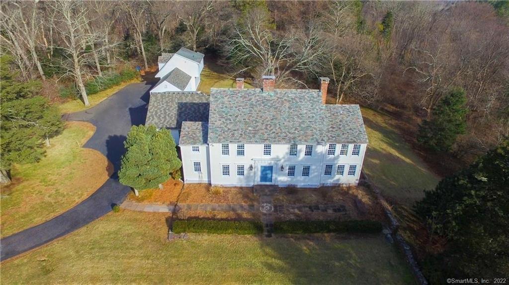 247 Rye Street East Windsor, CT 06016 - Photo 1 of 1 Aerial views of this stately Federal Colonial situated on 17 acres bordering Ketch Brook.