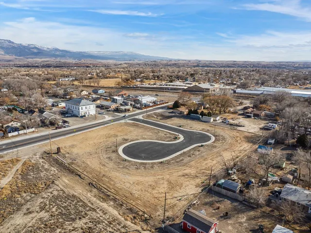 an aerial view of residential house with outdoor space