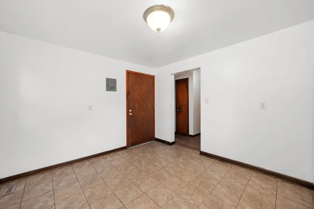 an empty room with window