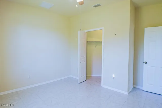 a view of an empty room