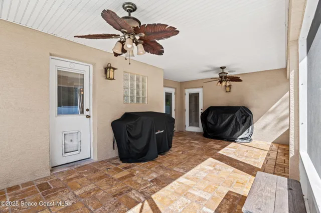 a bedroom with a bed and a mirror