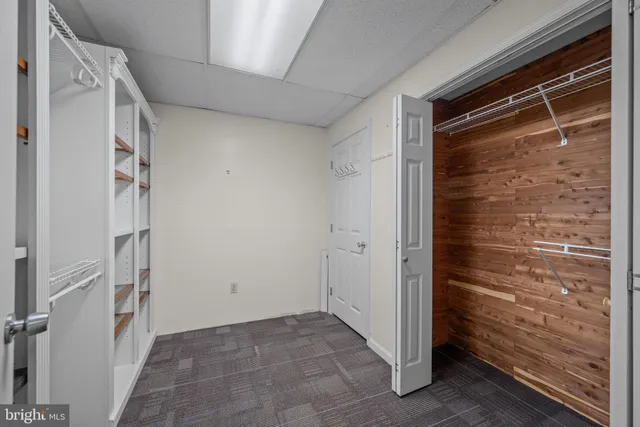 a view of storage and utility room