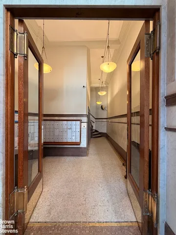 a front view of a large building