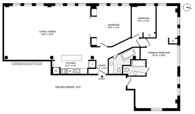 $2,750,000 | 684 Broadway, Unit 10W | NoHo