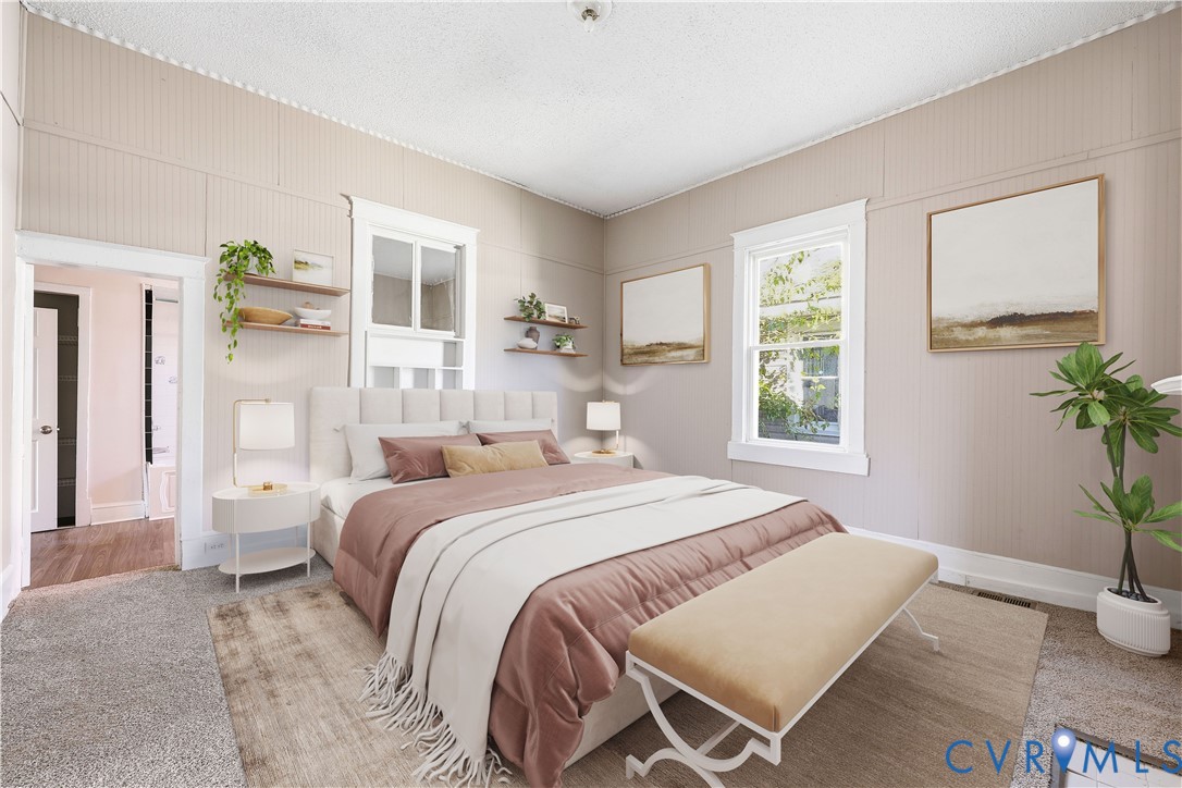 116 Fairfax Avenue Colonial Heights, VA 23834 - Photo 7 of 20 Carpeted bedroom with a textured ceiling