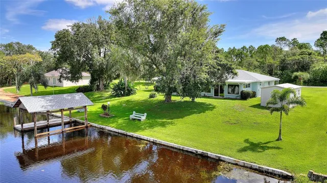 a view of an outdoor space and a lake view