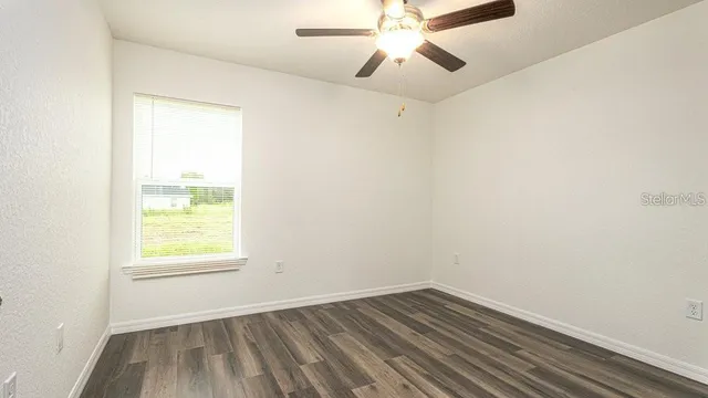 wooden floor in an empty room