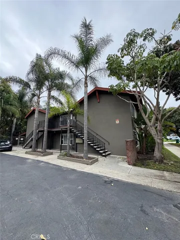 a view of a house with a patio