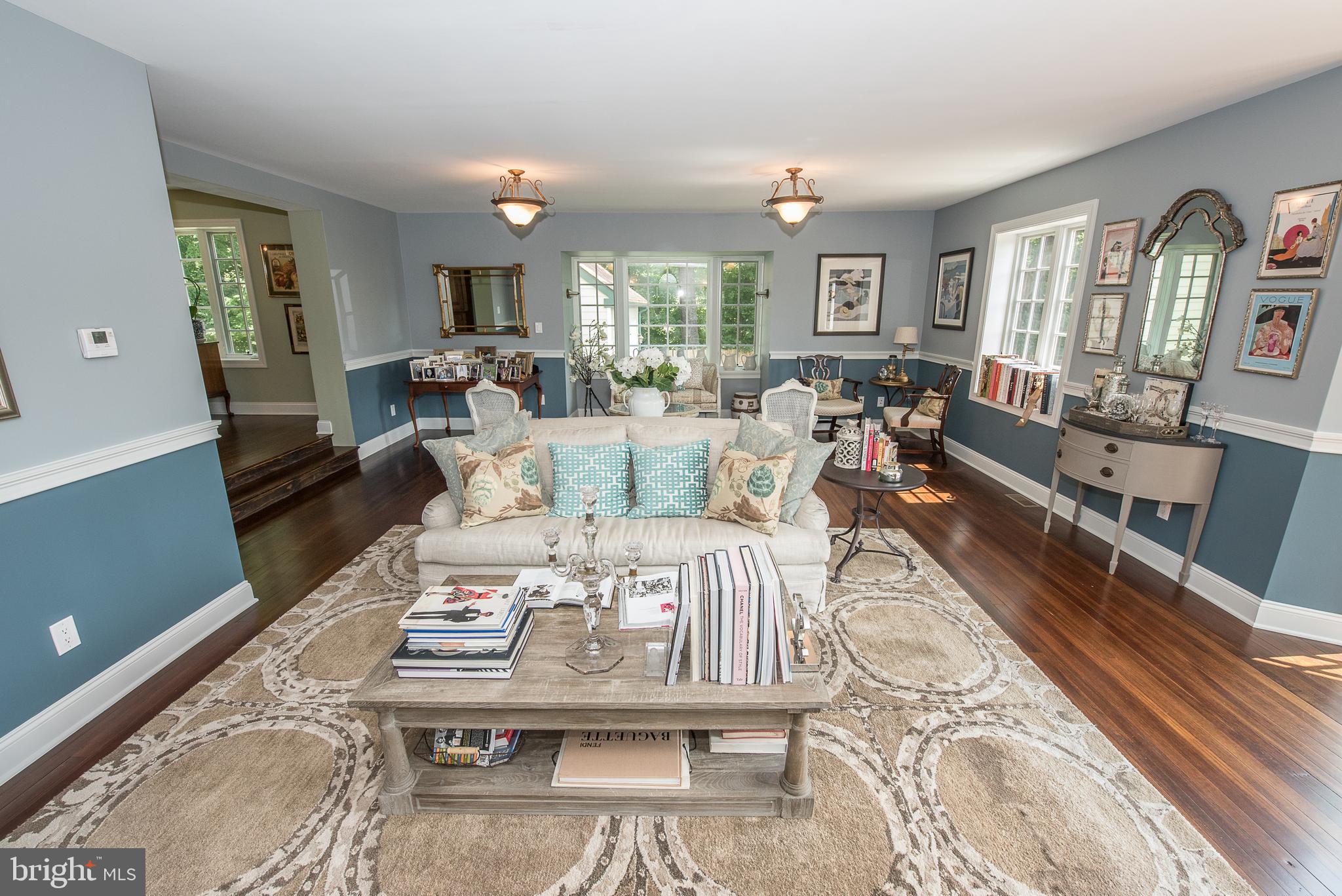 603 Beatty Road Media, PA 19063 - Photo 23 of 84 a living room with furniture and wooden floor