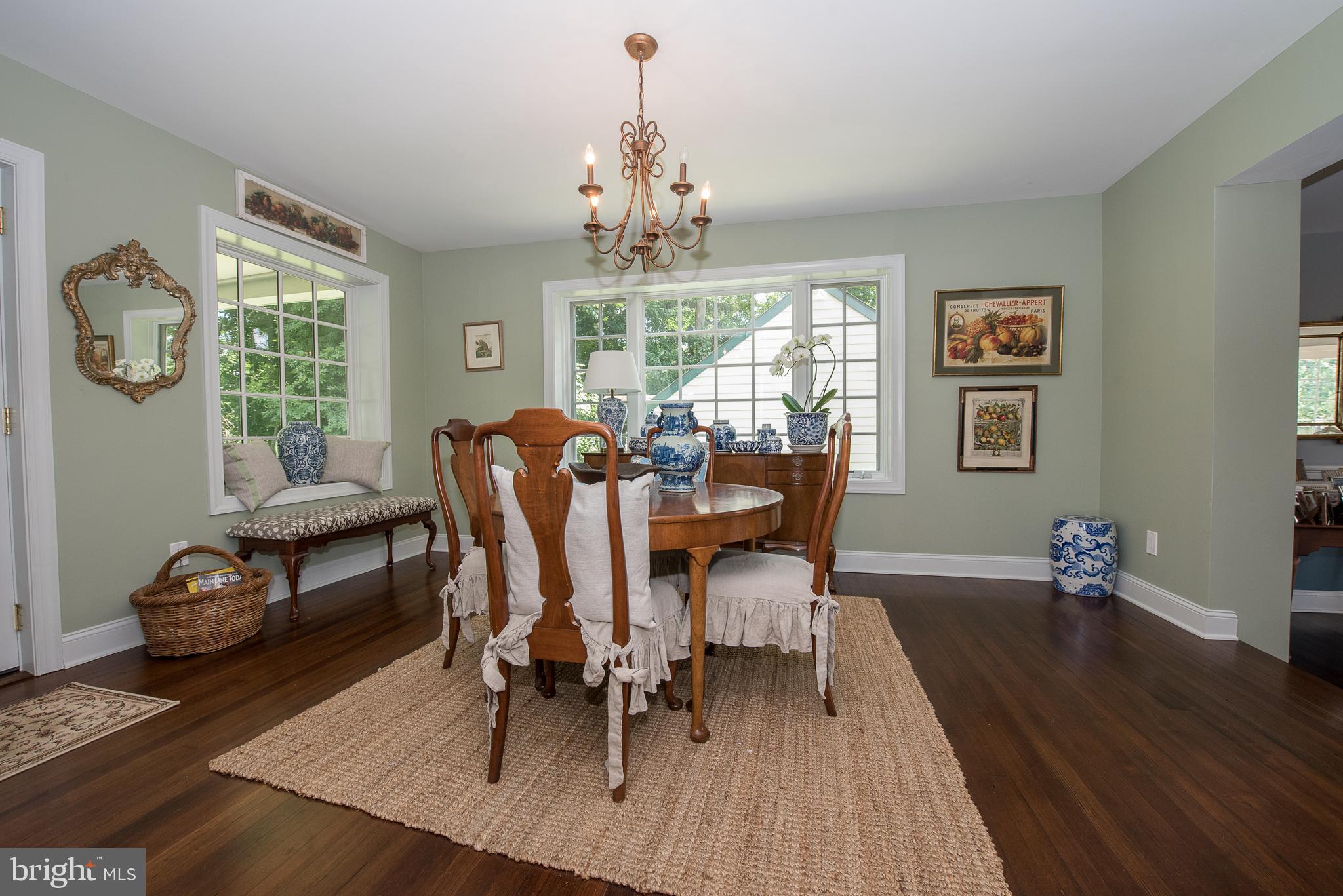 603 Beatty Road Media, PA 19063 - Photo 28 of 84 a view of a dining room with furniture window and wooden floor