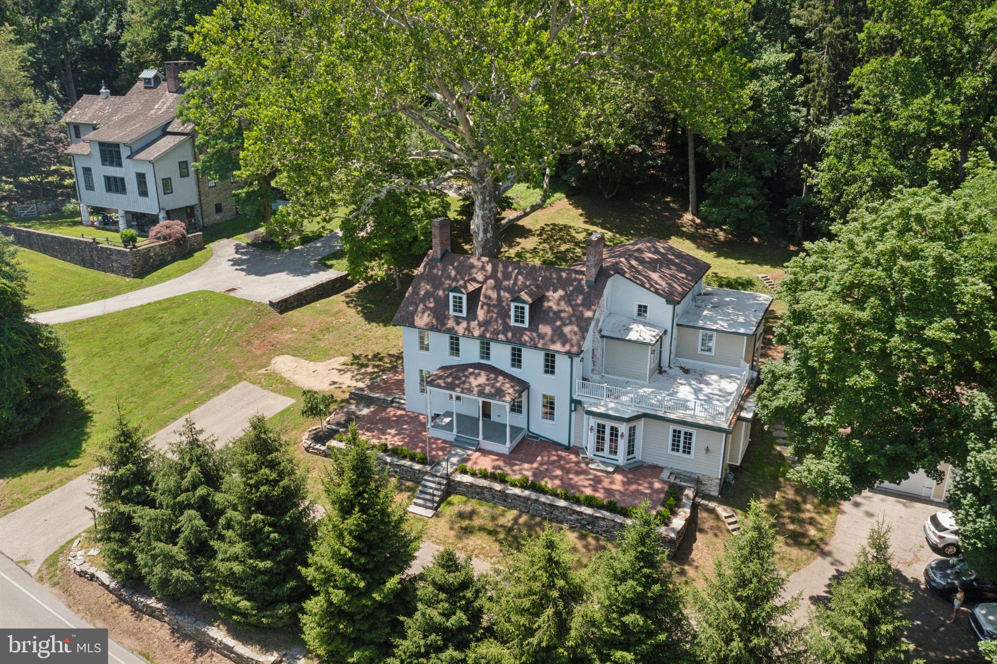 603 Beatty Road Media, PA 19063 - Photo 77 of 84 an aerial view of a house with a garden