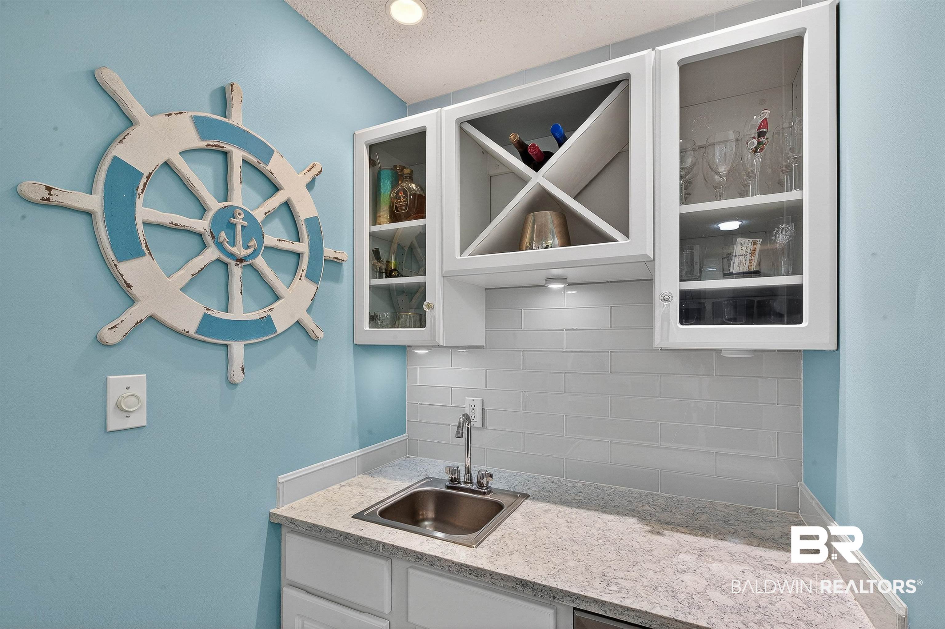 27282 Canal Road, Unit 408 Orange Beach, AL 36561 - Photo 7 of 37 Wet Bar w/ Wine Cooler
