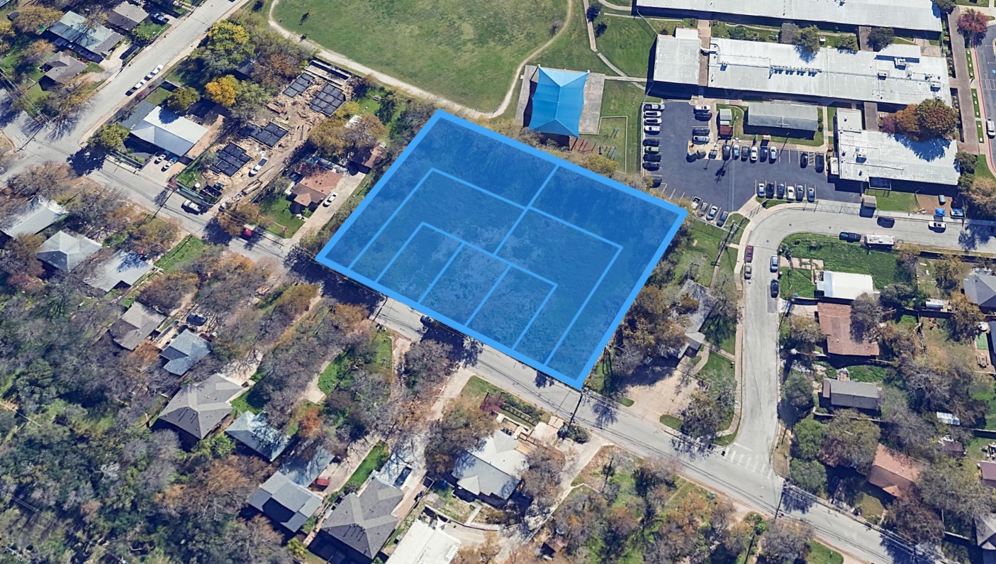 Aerial view of property and surrounding area