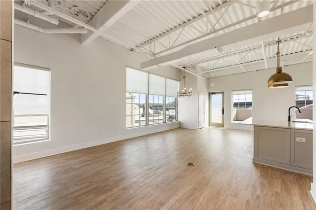 a view of a elevator