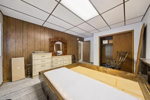 a room with storage and utility room