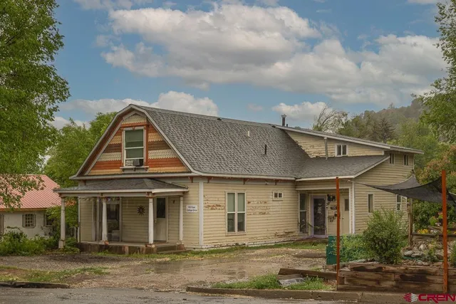a front view of a house