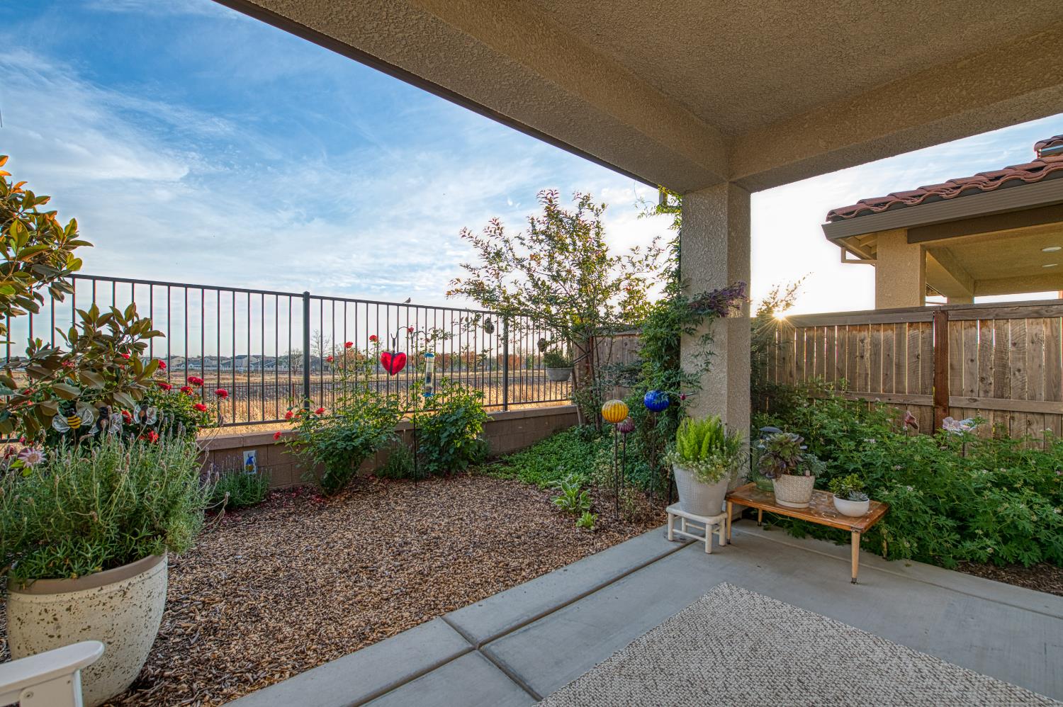 4284 Hillside Road Madera, CA 93636 - Photo 48 of 83 a garden view with a seating space