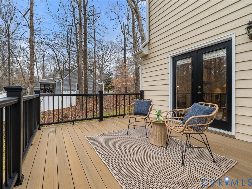 10221 North Donegal Road Chesterfield, VA 23832 - Photo 30 of 41 a view of a chairs on wooden deck
