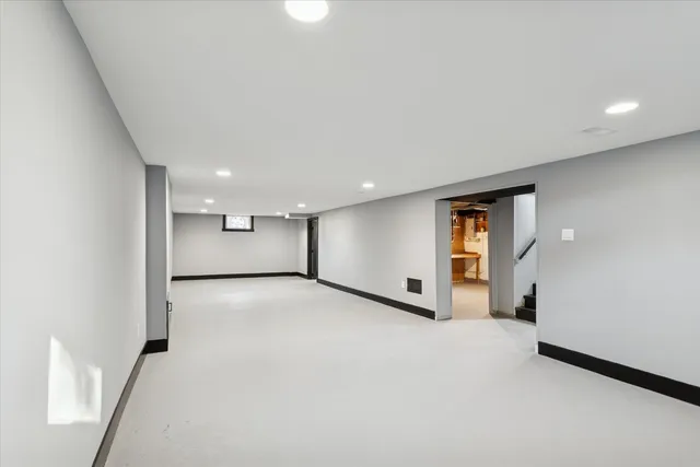 a view of an empty room