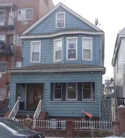 a front view of a house