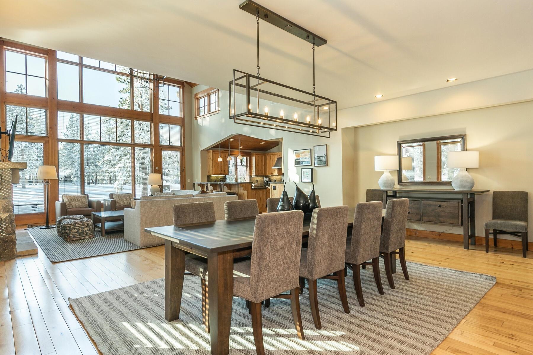 12408 Trappers Trail, Unit F3001 Truckee, CA 96161 - Photo 6 of 28 a view of a dining room with furniture window and wooden floor