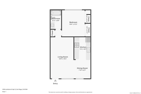 $389,900 | 4180 Louisiana Street, Unit 2I, San Diego, CA 92104