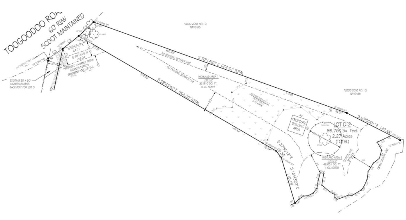 Lot D-2 Toogoodoo Road Meggett, SC 29449 - Photo 10 of 10 Toogoodoo Lot D-2 survey