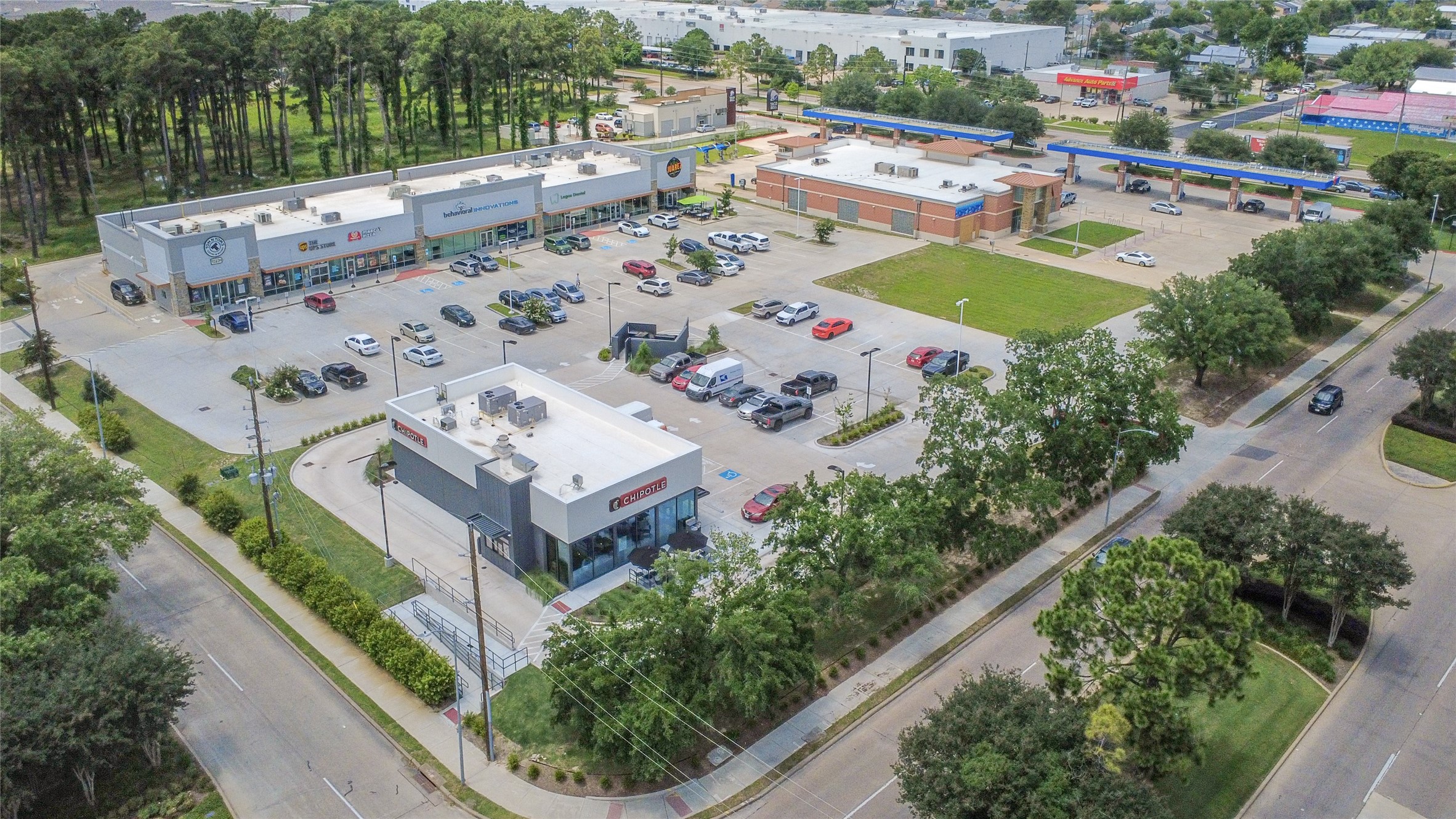 3030 Bernadette Lane Houston, TX 77043 - Photo 29 of 31 an aerial view of a house with a garden
