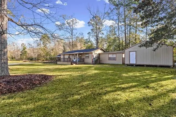 a house view with a swimming pool