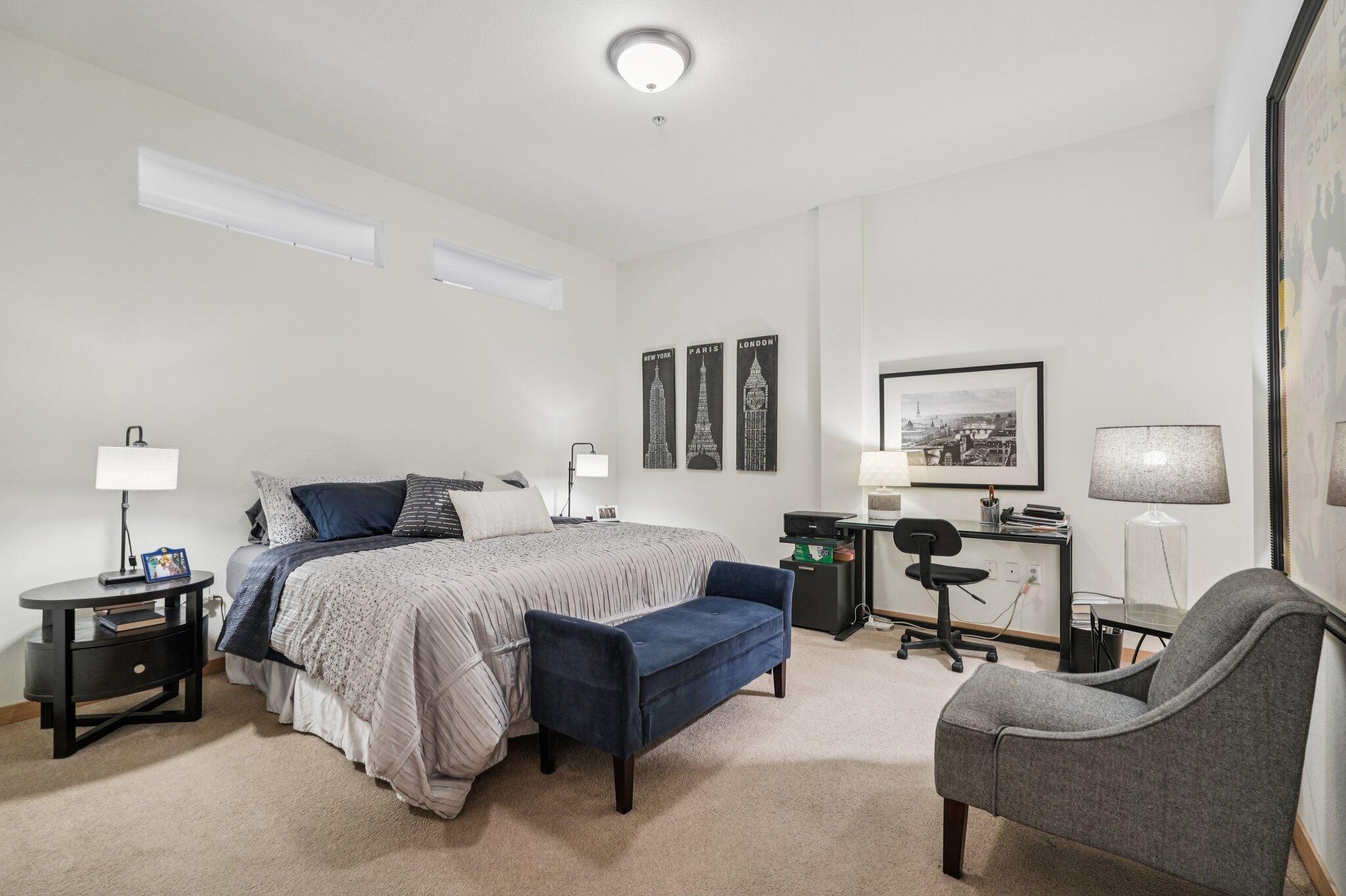 106 West Seeboth Street, Unit 908 Milwaukee, WI 53204 - Photo 22 of 48 Primary Bedroom