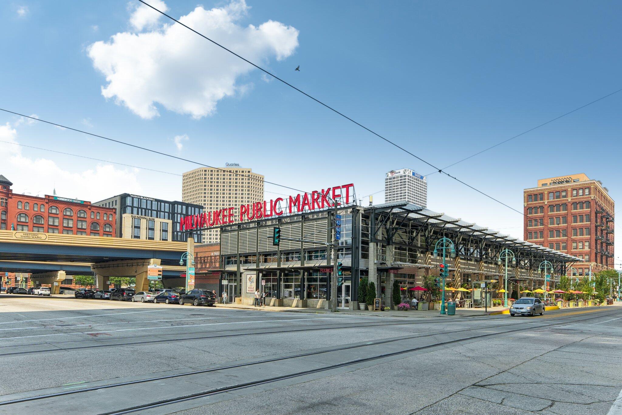 106 West Seeboth Street, Unit 908 Milwaukee, WI 53204 - Photo 44 of 48 Walking distance to the Milwaukee Public Market