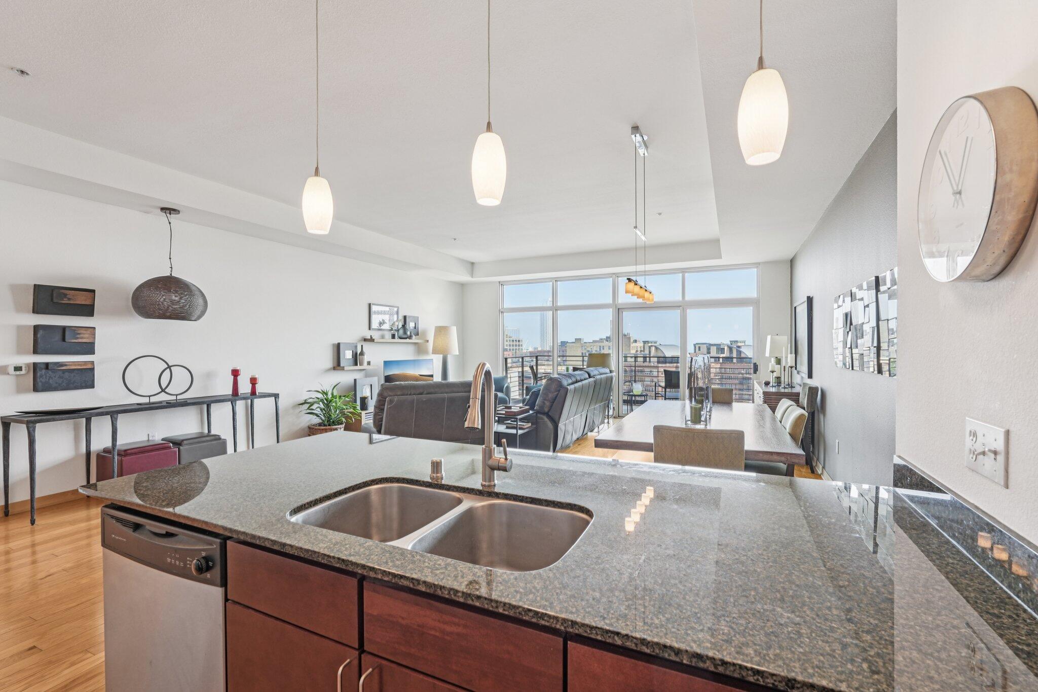 106 West Seeboth Street, Unit 908 Milwaukee, WI 53204 - Photo 8 of 46 Kitchen views.