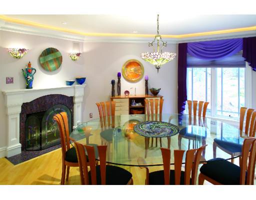 66 Mason Terrace Brookline, MA 02446 - Photo 5 of 13 a view of a dining room with furniture and chandelier