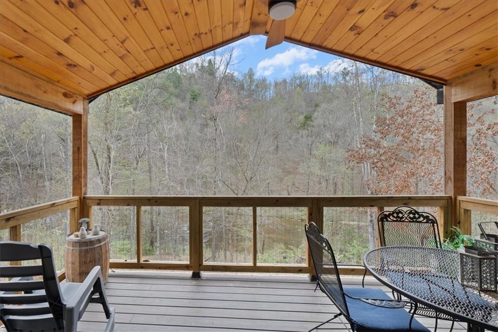 496 Meadow Lane Talking Rock, GA 30175 - Photo 38 of 62 a view of a balcony with furniture