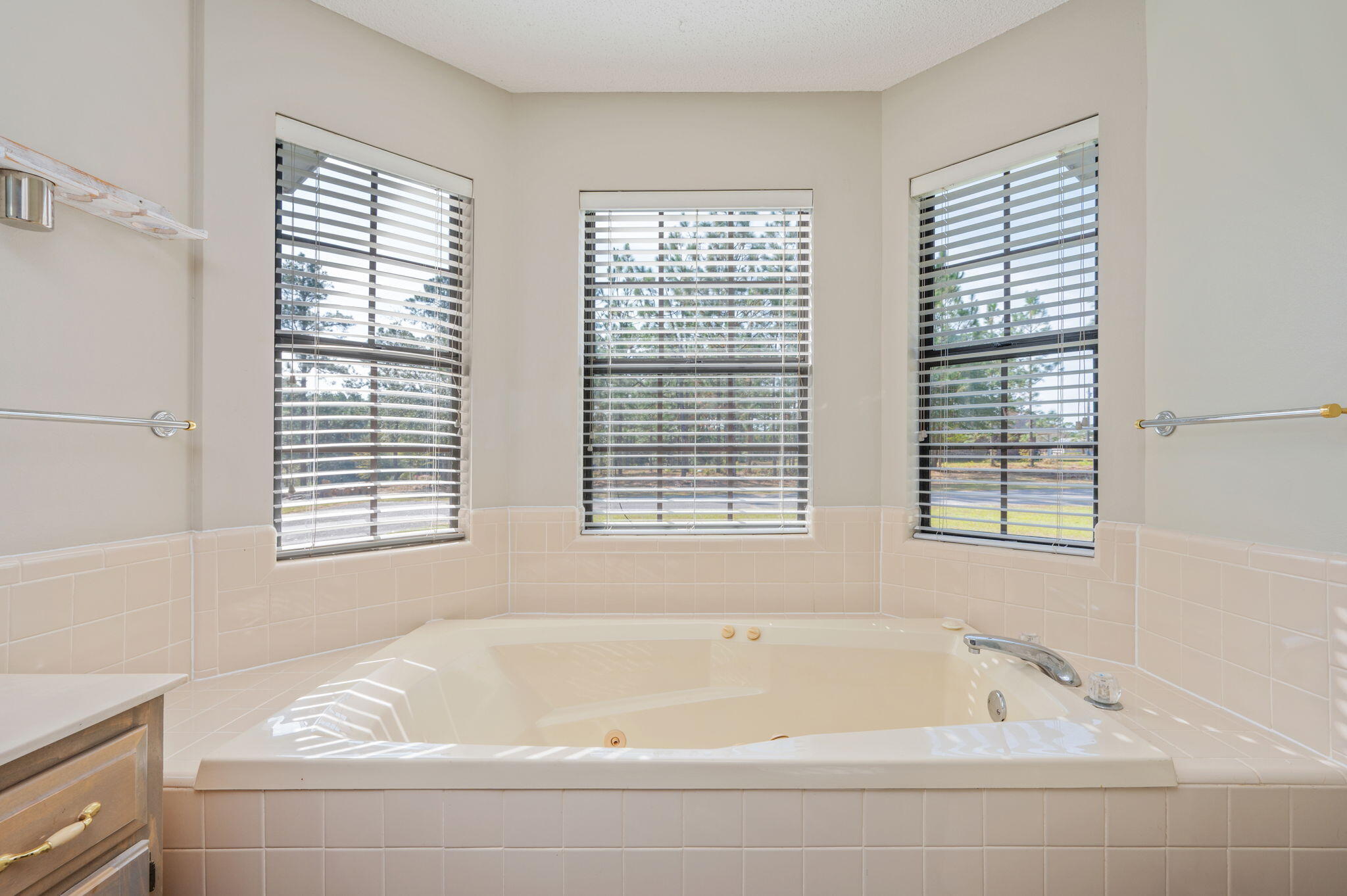 1136 10 Lake Drive DeFuniak Springs, FL 32433 - Photo 25 of 53 a bathroom with bathtub and window