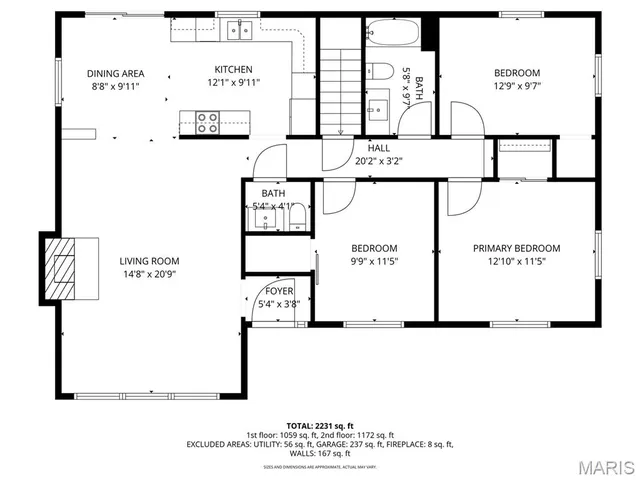 $299,900 | 1300 Edgewood Drive, Fairview Heights, IL 62208