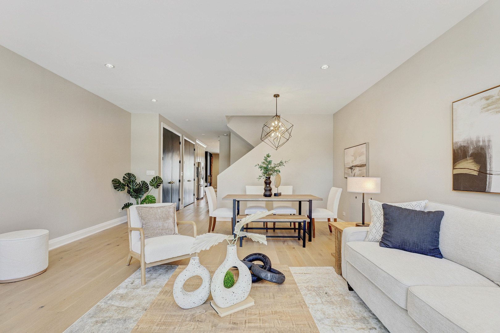 3406 North Keating Avenue Chicago, IL 60641 - Photo 4 of 30 a living room with furniture and a table