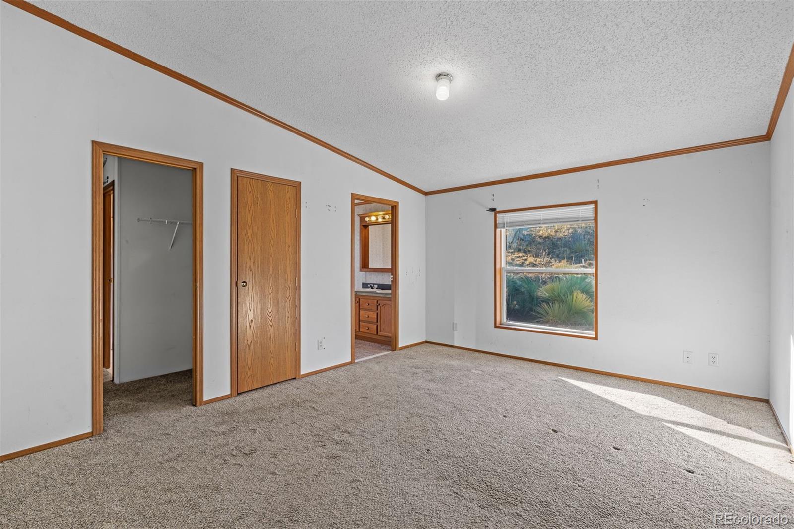 1711 Witcher Mtn. Road Guffey, CO 80820 - Photo 18 of 41 an empty room with windows and closet